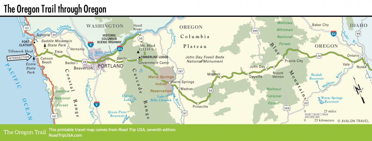 peta jalur Portland