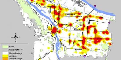 Portland kejahatan peta