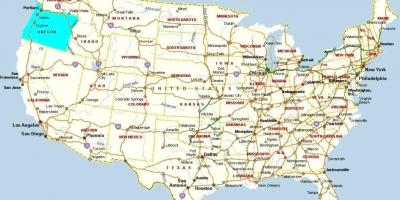 Peta dari Portland, Oregon, amerika SERIKAT